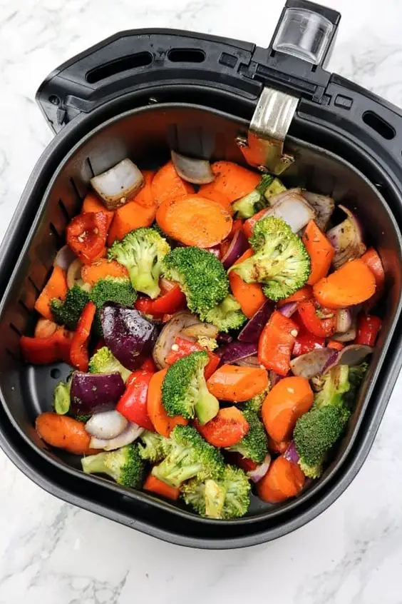 mix de legumes na air fryer